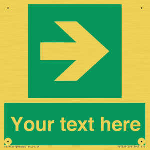 Custom Arrow Right Sign